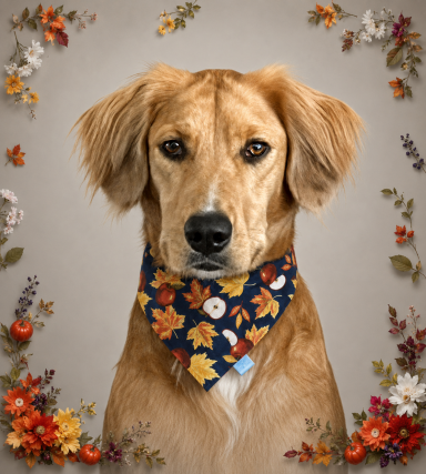 Fun Fall Leaves in Blue